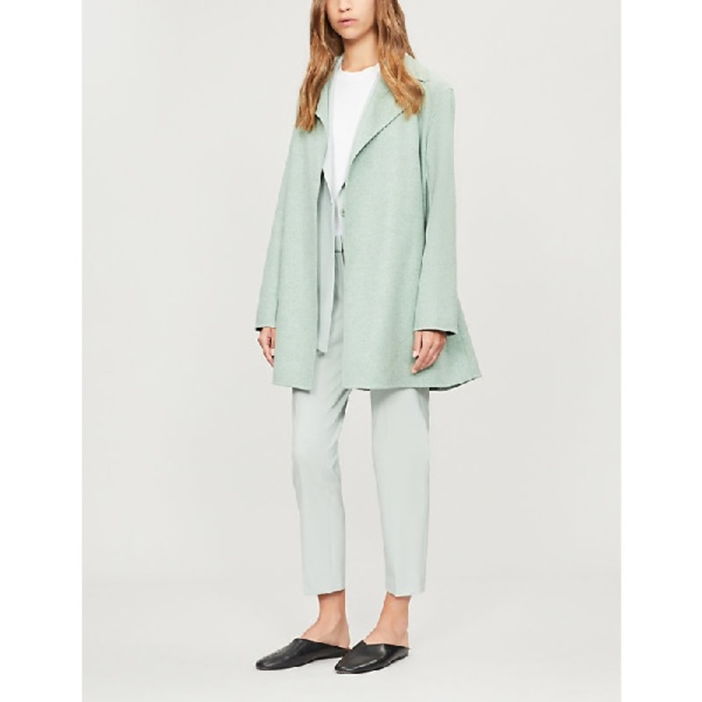 Theory Cashmere Blend Melange Overlay Coat - Picture 5 of 9